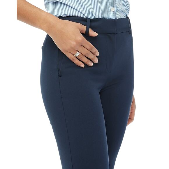 J.Crew Factory Navy Slim Trousers Size 12 | 28" Inseam Work Pants NWT - Picture 3 of 8